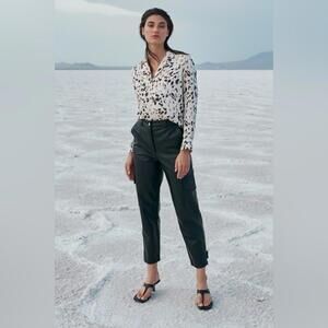 Rails Rebel Silk Cheetah Button Down Shirt